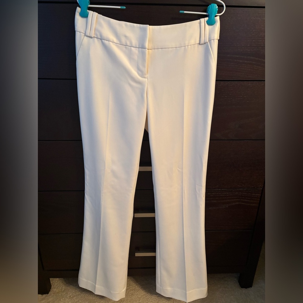 Winter White boot cut pants